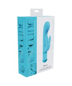 Loveline Belle Rechargeable Silicone Rabbit Vibrator Blue