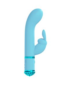 Loveline Belle Rechargeable Silicone Rabbit Vibrator Blue
