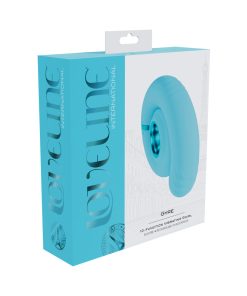 Loveline Gyre Rechargeable Silicone Vibrating Swirl Blue