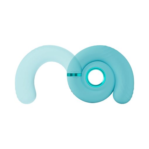 Loveline Gyre Rechargeable Silicone Vibrating Swirl Blue - Image 5