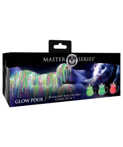 Master Series Uv Blacklight Reactive Drip Candle 3-Piece Set