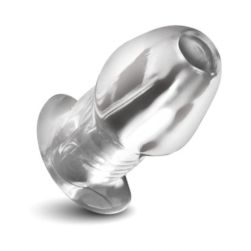 Master Series Dicked Clear Hollow Anal Plug Large - Image 3