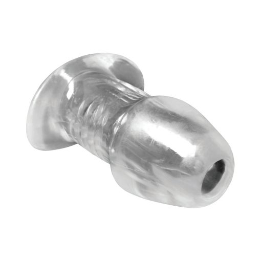 Master Series Dicked Clear Hollow Anal Plug Large - Image 5