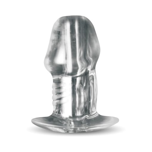 Master Series Dicked Clear Hollow Anal Plug Medium - Image 2