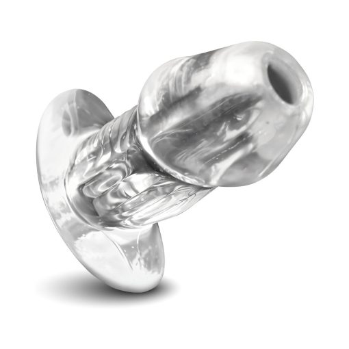 Master Series Dicked Clear Hollow Anal Plug Medium - Image 3