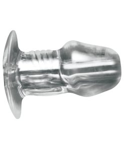 Master Series Dicked Clear Hollow Anal Plug Medium