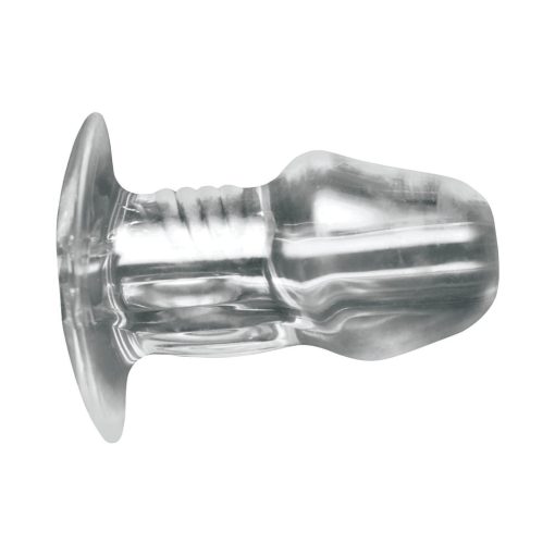 Master Series Dicked Clear Hollow Anal Plug Medium - Image 4