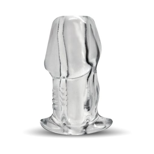 Master Series Dicked Clear Hollow Anal Plug Small - Image 2