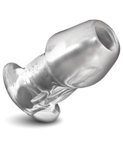 Master Series Dicked Clear Hollow Anal Plug Small