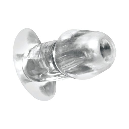 Master Series Dicked Clear Hollow Anal Plug Small - Image 5
