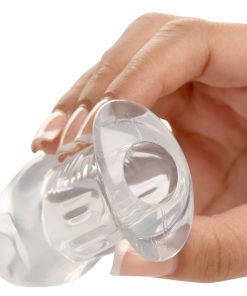 Master Series Dicked Clear Hollow Anal Plug Small