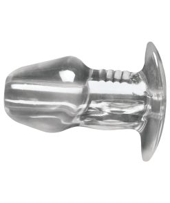 Master Series Dicked Clear Hollow Anal Plug Xlarge