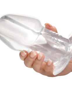 Master Series Dicked Clear Hollow Anal Plug Xlarge