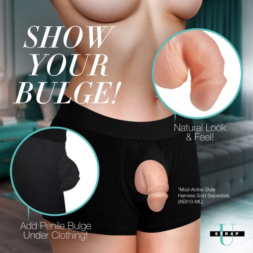 Strap U 3.6 In. Silicone Packer Dildo Light - Image 4