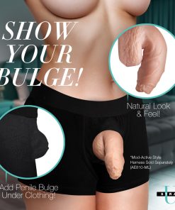 Strap U 5.1 In. Uncut Silicone Packer Dildo Light