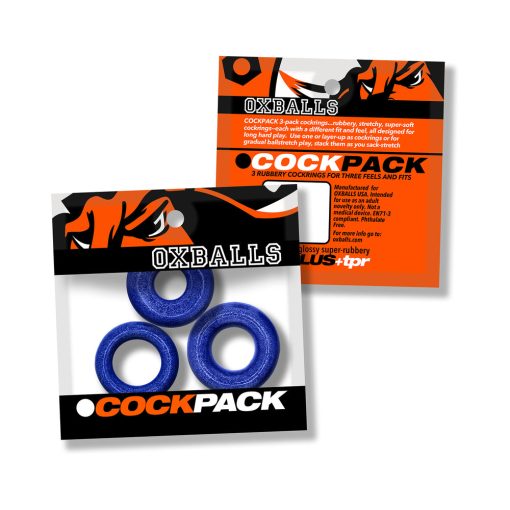 Oxballs Cockpack Multi Design 3-Pack Blue Fire - Image 2