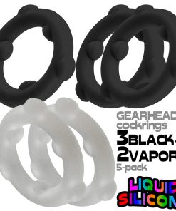 Oxballs Gearheads 5-Pack Spinner Rings Black/Vapor