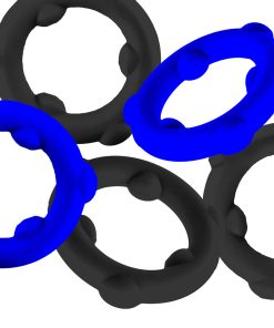 Oxballs Gearheads 5-Pack Spinner Rings Blue/Black