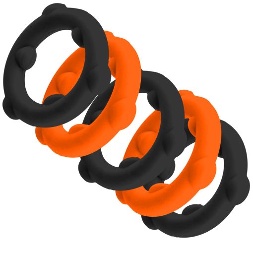 Oxballs Gearheads 5-Pack Spinner Rings Orange/Black - Image 2