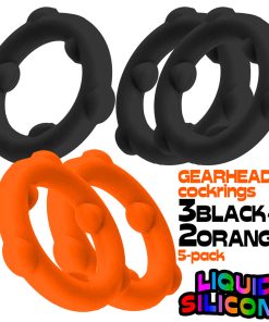 Oxballs Gearheads 5-Pack Spinner Rings Orange/Black