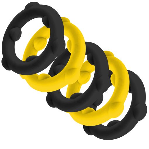 Oxballs Gearheads 5-Pack Spinner Rings Yellow/Black - Image 2