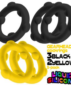 Oxballs Gearheads 5-Pack Spinner Rings Yellow/Black