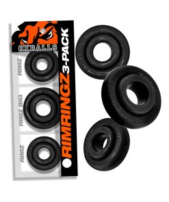 Oxballs Rimringz Multi Size 3-Pack Black