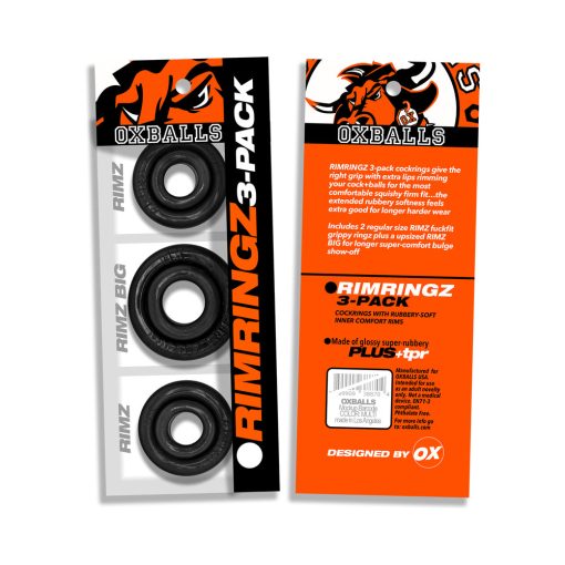 Oxballs Rimringz Multi Size 3-Pack Black - Image 2