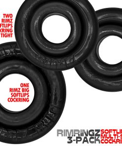 Oxballs Rimringz Multi Size 3-Pack Black
