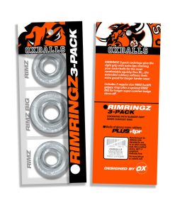 Alternative view of Oxballs Rimringz Multi Size 3-Pack Clear