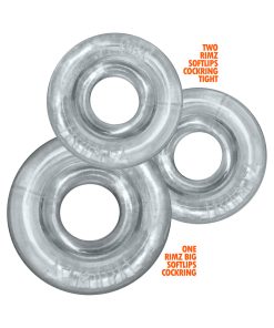 Oxballs Rimringz Multi Size 3-Pack Clear