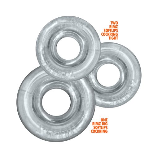 Oxballs Rimringz Multi Size 3-Pack Clear - Image 4