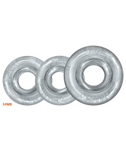 Oxballs Rimringz Multi Size 3-Pack Clear