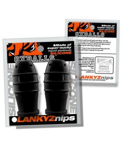 Alternative view of Oxballs Lankyz Silicone Nipsuckers Black