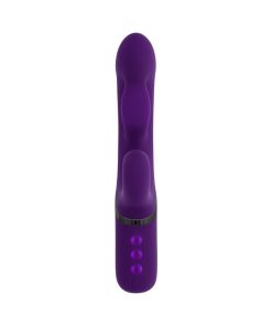 Evolved Pleasure Puff Purple – Inflatable Dual Vibrator with Expandable Shaft