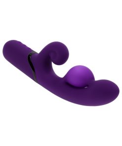Evolved Pleasure Puff Purple – Inflatable Dual Vibrator with Expandable Shaft