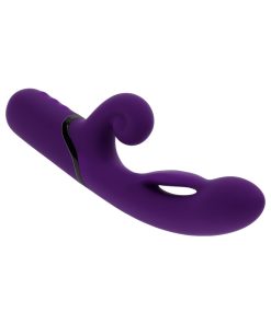 Evolved Pleasure Puff Purple – Inflatable Dual Vibrator with Expandable Shaft