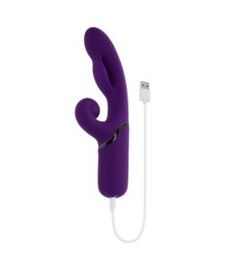Evolved Pleasure Puff Purple – Inflatable Dual Vibrator with Expandable Shaft