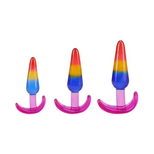 Crystal Jellies Anal Trainer Set S/M/L Rainbow - Image 2