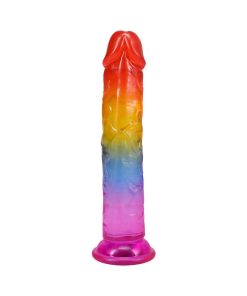 Crystal Jellies 7 In. Dong Rainbow