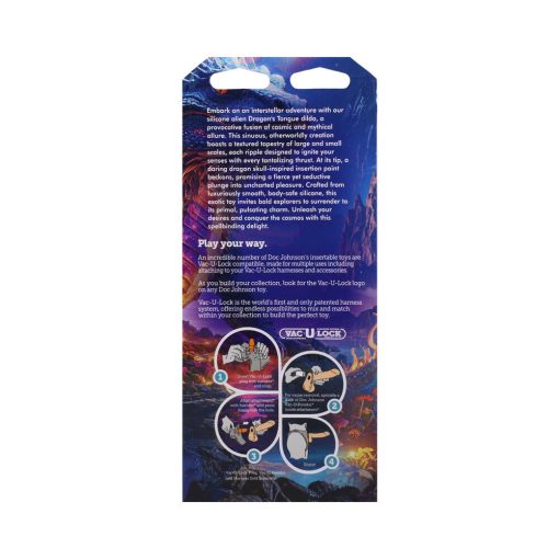 Vac-U-Lock X Fantasy Fuckers Glow-In-The-Dark Dragon'S Tongue Multi-Color - Image 7