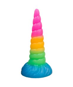 Alternative view of Vac-U-Lock X Fantasy Fuckers Glow-In-The-Dark Celestial Unicorn Horn Multi-Color