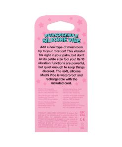 Mochi Mushroom Rechargeable Silicone Vibe Pink
