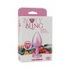 Booty Bling Heart Diamond Jeweled Metal Plug Pink Medium
