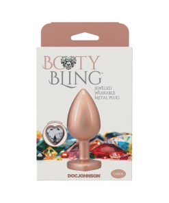 Booty Bling Heart Diamond Jeweled Metal Plug Gold Large 10 Booty Bling Heart Diamond Jeweled Metal Plug Gold Large