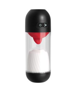 Delite Masturbator With Tongue Action White