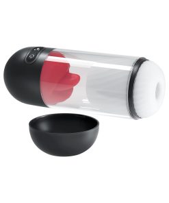 Delite Masturbator With Tongue Action White