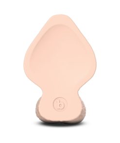 B-Vibe Slipskin Realistic Silicone Dildo 6 In. Girthy Cream