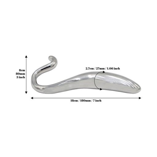 Rouge Stainless Steel Hollow Curved Wand In Case - Image 4