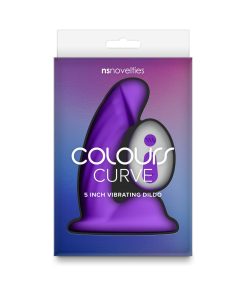 Colours Curve Vibrating 5 In. Dildo Purple